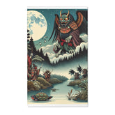 ’Kazuko Hokusai - Japanese Yōkai Rug’